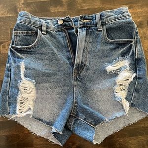 Windsor high rise jean shorts